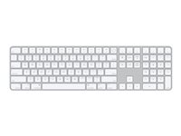 Apple Magic Keyboard with Touch ID and Numeric Keypad - Tastatur - Bluetooth, USB-C - QWERTY - Internationalt engelsk MK2C3Z/A