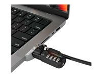 Compulocks Ledge Lock Adapter for MacBook Pro 14" M1, M2 & M3 with Combination Cable - Adapter til låsning af slot for sikkerhed - med kombinationslås - for Apple MacBook Pro 14.2 in (M1, M2, M3) MBPR14LDG01CL