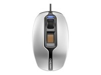 CHERRY MC4900 - Mus - højre- og venstrehåndet - optisk - 3 knapper - kablet - USB - sølv/sort JM-A4900