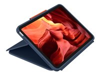Logitech Rugged Combo 4 - Tastatur og folio-kasse - Apple Smart connector - QWERTY - Pan Nordic - marineblå - for Apple 10.9-inch iPad (10. generation); iPad A16 Wi-Fi, A16 Wi-Fi + Cellular 920-011196