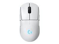 Logitech G PRO 2 - Mus - gaming - højre- og venstrehåndet - optisk - 8 knapper - trådløs, kablet - 2.4 GHz, USB - USB Logitech LIGHTSPEED-modtager - hvid 910-007302