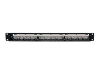 Eaton Tripp Lite Series 24-Port Cat6 Cat5 Patch Panel Rackmount 110 Punch Down RJ45 Ethernet 1URM - Patch-panel - CAT 6 - 1U - 19" - 24 porte N252-024