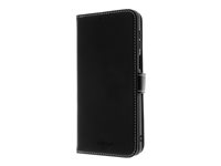 Insmat - Flipomslag til mobiltelefon - ægte læder, polykarbonat, karton+papir+aluminiumsfolie - for Motorola Moto G54 650-3181
