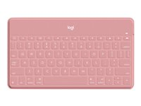 Logitech Keys-To-Go - Tastatur - trådløs - Bluetooth - QWERTY - Pan Nordic - blush-pink - for Apple iPad/iPhone/TV 920-010051