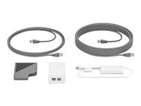 Logitech Cat5e Kit - Tilbehørssæt til videokonference - for Logitech Base Bundle, RoomMate + MeetUp + Tap IP; Room Solution Base Bundle, Huddle, Large 952-000019