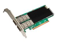 Intel Ethernet Network Adapter E830-CQDA2 - Netværksadapter - PCIe 5.0 x8 - 10Gb Ethernet / 25Gb Ethernet / 40Gb Ethernet / 50Gb Ethernet / 100Gb Ethernet QSFP28 x 1 + 200 Gigabit QSFP56 x 1 (pakke med 5) E830CQDA2M