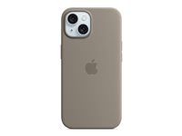 Apple - Bagsidecover til mobiltelefon - MagSafe-kompatibilitet - silicone - ler - for iPhone 15 MT0Q3ZM/A
