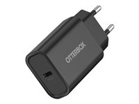 OtterBox - Strømforsyningsadapter - 30 Watt - PD (24 pin USB-C) - sort - Europa 78-81363