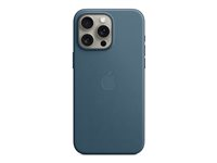 Apple - Bagsidecover til mobiltelefon - MagSafe-kompatibilitet - FineWoven - havblå - for iPhone 15 Pro Max MT4Y3ZM/A