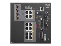 Cisco Industrial Ethernet 4000 Series - Switch - Administreret - 8 x 10/100 + 4 x combo Gigabit SFP - DIN monterbar på skinne - DC power IE-4000-8T4G-E