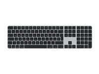 Apple Magic Keyboard with Touch ID and Numeric Keypad - Tastatur - USB-C - trådløs - Bluetooth - QWERTY - Italiensk - sorte taster MXK83T/A