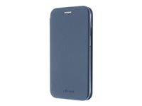 Insmat - Flipomslag til mobiltelefon - polyurethan, termoplastisk polyuretan (TPU), karton+papir+aluminiumsfolie - elektrisk blå - for Apple iPhone 13 650-3022