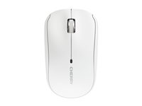 CHERRY MW 2200 - Mus - ergonomisk - højre- og venstrehåndet - optisk - 3 knapper - trådløs - 2.4 GHz - trådløs modtager (USB) - hvid JW-T2200-0