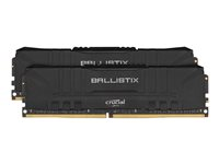Ballistix - DDR4 - sæt - 16 GB: 2 x 8 GB - DIMM 288-PIN - 3600 MHz / PC4-28800 - CL16 - 1.35 V - ikke bufferet - ikke-ECC - sort BL2K8G36C16U4B
