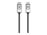 Belkin 6ft DisplayPort 1.2 Cable with Latches, M/M, 4k - DisplayPort kabel - DisplayPort (han) til DisplayPort (han) - 1.8 m - for P/N: F1DN104W-3, F4U097tt, F4U109tt F2CD000B06-E