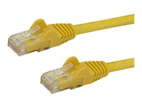 StarTech.com 1m CAT6 Ethernet Cable, 10 Gigabit Snagless RJ45 650MHz 100W PoE Patch Cord, CAT 6 10GbE UTP Network Cable w/Strain Relief, Yellow, Fluke Tested/Wiring is UL Certified/TIA - Category 6 - 24AWG (N6PATC1MYL) - Patchkabel - RJ-45 (han) til RJ-45 (han) - 1 m - UTP - CAT 6 - knastfri - gul N6PATC1MYL