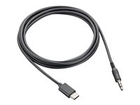 Poly - USB-C til hovedtelefon jackstikadapter - 24 pin USB-C han til mini-phone stereo 3.5 mm han 9C6M4AA