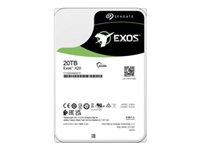 Seagate Exos X20 ST20000NM000D - Harddisk - krypteret - 20 TB - SATA 6Gb/s - 7200 rpm - buffer: 256 MB - Self-Encrypting Drive (SED) ST20000NM000D