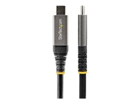 StarTech.com 20" (50cm) USB C Cable 10Gbps, USB 3.1/3.2 Gen 2 Type-C Cable, 100W (5A) Power Delivery Charging, DP Alt Mode, USB-C to C Cord, For USB-C Laptop, Phone, Device, Charge/Sync - Thunderbolt 3 Compatible (USB31CCV50CM) - USB-kabel - 24 pin USB-C (han) til 24 pin USB-C (han) - USB 3.2 Gen 2 / DisplayPort 1.4 /Thunderbolt 3 - 50 cm - 4K support - sort, grå - for P/N: DK30C2DAGPD, DK30C2HAGPD USB31CCV50CM
