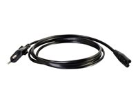 C2G Non-Polarised Power Cord - Strømkabel - power IEC 60320 C7 til power CEE 7/7 (han) - AC 250 V - 2 m - formet - sort 80617