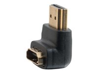 C2G 90° Down Adapter - HDMI adapter - HDMI han til HDMI hun - sort - 90° stikforbindelse 80562