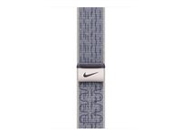 Apple Nike - Løkke for smart watch - 46mm - 145 - 220 mm - grå/blå MXU13ZM/A