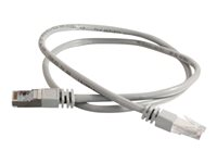 C2G Cat5e Booted Shielded (STP) Network Patch Cable - Patchkabel - RJ-45 (han) til RJ-45 (han) - 10 m - STP - CAT 5e - formet - grå 83761