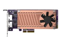 QNAP QM2-2P2G2T - Lagringskontrol - M.2 - M.2 NVMe Card / PCIe 3.0 (NVMe) - lavprofil - PCIe 3.0 x4, 2.5 Gigabit Ethernet - for QNAP QVP-63, TS-453, 473, 673, 832, 873, TVS-672, 872, h1288; VioStor QVP-85 QM2-2P2G2T
