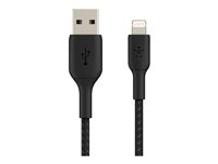 Belkin BoostCharge - Lightning-kabel - Lightning han til USB han - 15 cm - sort CAA002BT0MBK