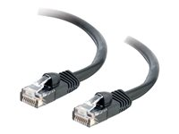 C2G Cat5e Booted Unshielded (UTP) Network Patch Cable - Patchkabel - RJ-45 (han) til RJ-45 (han) - 10 m - UTP - CAT 5e - formet, knastfri, strenget - sort 83187