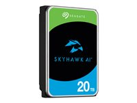 Seagate SkyHawk AI ST20000VE003 - Harddisk - 20 TB - intern - 3.5" - SATA 6Gb/s - buffer: 512 MB - med 3 års Seagate Rescue Data Recovery ST20000VE003