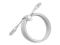 OtterBox Premium - USB-kabel - 24 pin USB-C (han) til 24 pin USB-C (han) - 3 m - skyet himmel-hvid 78-52682