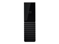 WD My Book WDBBGB0080HBK - Harddisk - krypteret - 8 TB - ekstern (stationær) - USB 3.0 - 256-bit AES - sort WDBBGB0080HBK-EESN