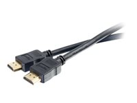 C2G 5.5m (18ft) Premium High Speed HDMI Cable with Ethernet - 4K 60Hz - Premium High Speed - HDMI-kabel med Ethernet - HDMI han til HDMI han - 5.5 m - afskærmet - sort - 4K support 80987