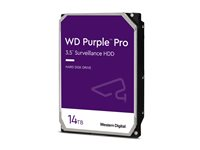 WD Purple Pro WD142PURP - Harddisk - 14 TB - overvågning, smart video - intern - 3.5" - SATA 6Gb/s - 7200 rpm - buffer: 512 MB WD142PURP