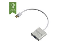 Vision Techconnect - Videoadapter - Mini DisplayPort (han) til HD-15 (VGA) (hun) - 22 cm - hvid TC-MDPVGA