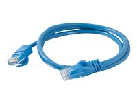 C2G Cat6 Booted Unshielded (UTP) Network Patch Cable - Patchkabel - RJ-45 (han) til RJ-45 (han) - 10 m - UTP - CAT 6 - formet, knastfri, strenget - blå 83392