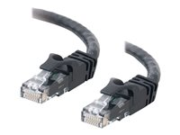 C2G Cat6 Booted Unshielded (UTP) Crossover Patch Cable - Krydskabel - RJ-45 (han) til RJ-45 (han) - 5 m - UTP - CAT 6 - formet, knastfri, strenget - sort 83544