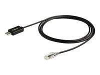 StarTech.com 6 ft (1.8 m) Cisco USB Console Cable - USB to RJ45 Rollover Cable - 460Kbps - Windows, Mac and Linux Compatible - M/M (ICUSBROLLOVR) - Serielt kabel - USB (han) til RJ-45 (han) - 1.8 m - USB 2.0 - sort ICUSBROLLOVR