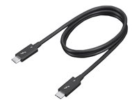 Lenovo - Thunderbolt kabel - 24 pin USB-C (han) til 24 pin USB-C (han) - Thunderbolt 4 - 70 cm - 8K60 Hz support, 4K60 Hz support - sort 4X91K16968