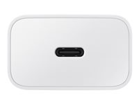 Samsung EP-T1510 - Strømforsyningsadapter - 15 Watt - 2 A - PD (24 pin USB-C) - hvid EP-T1510XWEGEU