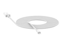mophie - Lightning-kabel - Lightning han til USB han - 3 m - hvid 409903215