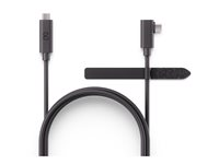 Meta Link - Virtual reality headset-kabel - 24 pin USB-C (han) højrevinklet til 24 pin USB-C (han) lige - USB 3.2 Gen 1 - 3 A - 5 m - sort - for Meta Quest, Quest 2, Quest 3, Quest 3S, Quest Pro 301-00311-01