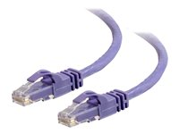 C2G Cat6 Booted Unshielded (UTP) Network Patch Cable - Patchkabel - RJ-45 (han) til RJ-45 (han) - 1 m - UTP - CAT 6 - formet, knastfri, strenget - lilla 83631
