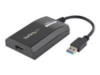 StarTech.com USB 3.0 to HDMI External Video Card Adapter - DisplayLink Certified - 1920x1200 - MultiMonitor Graphics Adapter - Supports Mac & Windows (USB32HDPRO) - Adapterkabel - USB Type A han til HDMI hun - 16 cm - sort - 1920 x 1200 (WUXGA) support - for P/N: HDDVIMM3, HDMM12, HDMM15, HDMM1MP, HDMM2MP, HDMM3, HDMM3MP, HDMM50A, HDMM6, HDPMM50 USB32HDPRO