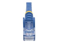 StarTech.com 3m CAT6 Ethernet Cable, 10 Gigabit Snagless RJ45 650MHz 100W PoE Patch Cord, CAT 6 10GbE UTP Network Cable w/Strain Relief, Blue, Fluke Tested/Wiring is UL Certified/TIA - Category 6 - 24AWG (N6PATC3MBL) - Patchkabel - RJ-45 (han) til RJ-45 (han) - 3 m - UTP - CAT 6 - formet, knastfri - blå N6PATC3MBL