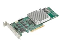 Supermicro - Lagringskontrol - SATA 6Gb/s / SAS 12Gb/s - RAID RAID 0, 1, 5, 6, 10, 50, 60 - SAS 12Gb/s AOC-S3908L-H8IR-16DD-O