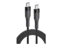 Insmat - USB-kabel - 24 pin USB-C (han) til 24 pin USB-C (han) - USB 2.0 - 3 A - 2 m - op til 480 Mbps, USB-C Power Delivery (60 W) - sort 133-1026