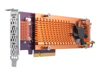QNAP QM2-4P-384 - Lagringskontrol - PCIe 3.0 - lavprofil - PCIe 3.0 x8 - for QNAP TS-1273, 1277, 473, 677, 873, 877, 977, EC1280, TVS-2472, 473, 673, 872, 873, 882 QM2-4P-384