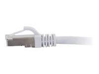 C2G Cat5e Booted Shielded (STP) Network Patch Cable - Patchkabel - RJ-45 (han) til RJ-45 (han) - 1 m - STP - CAT 5e - formet - hvid 83880